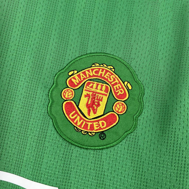 Retro Manchester United Green Goalkeeper 2007/08 Season Football Jersey Sports Shirt