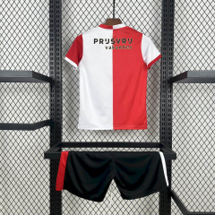 Kids Kit Feyenoord Rotterdam Home 2025/2026 New Season Football Jersey Sports Shirt