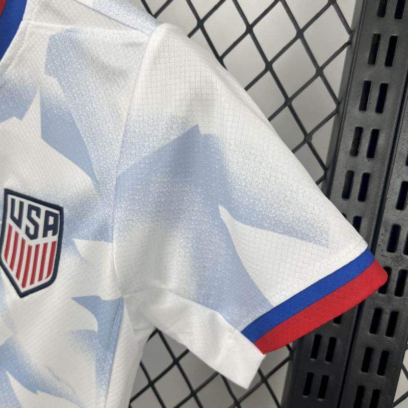 Kids Kit USA Home 2025/2026 new season Football Jersey Sports shirt