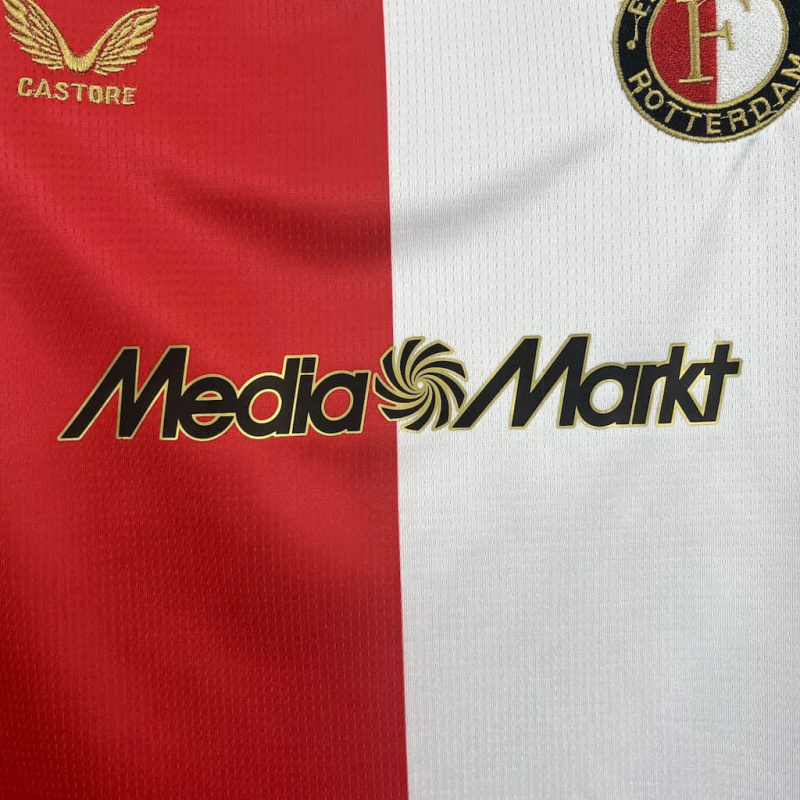 Kids Kit Feyenoord Rotterdam Home 2025/2026 New Season Football Jersey Sports Shirt