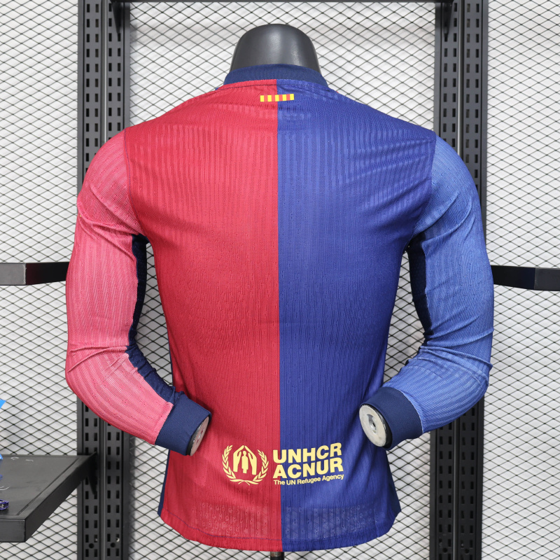 Player Barcelona Home long sleeve 2024/2025 new season Football Jersey Sports shirt
