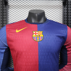 Player Barcelona Home long sleeve 2024/2025 new season Football Jersey Sports shirt