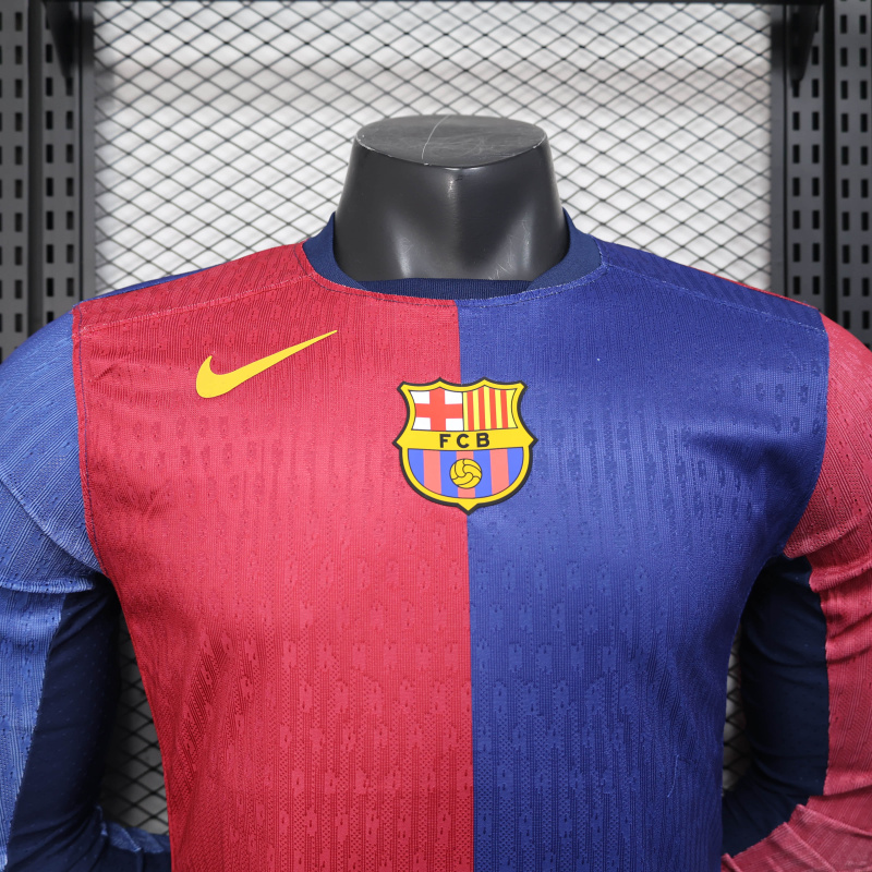 Player Barcelona Home long sleeve 2024/2025 new season Football Jersey Sports shirt