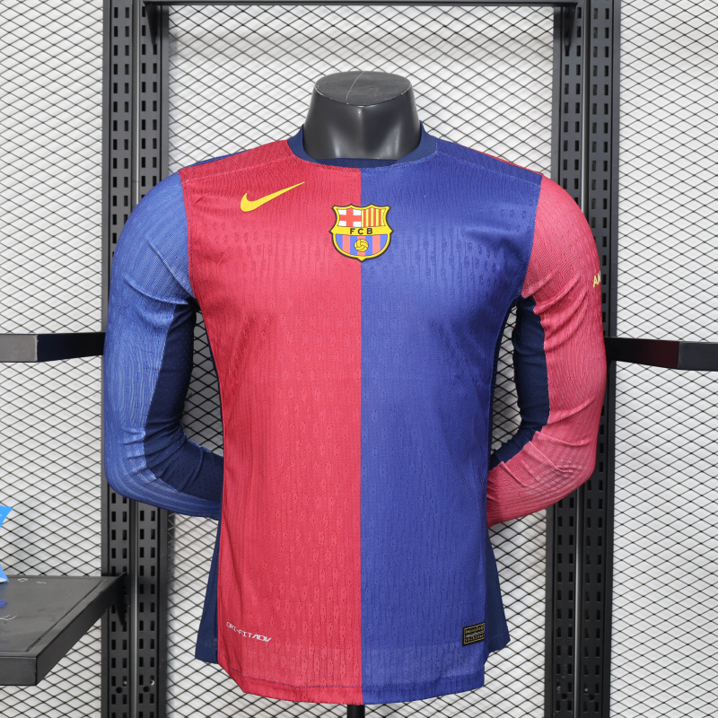 Player Barcelona Home long sleeve 2024/2025 new season Football Jersey Sports shirt