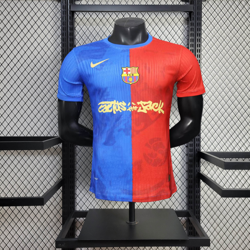 Player Barcelona Training Jersey 2025/2026 New Season Football Jersey Sports Shirt