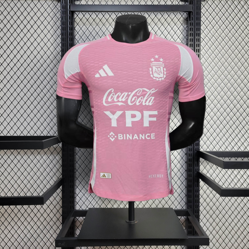 Player Argentina Training Jersey 2025/2026 New Season Football Jersey Sports Shirt