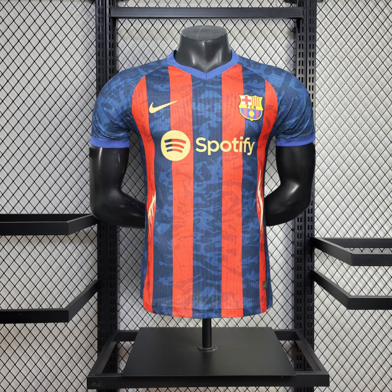 Player Barcelona Training Jersey 2025/2026 New Season Football Jersey Sports Shirt