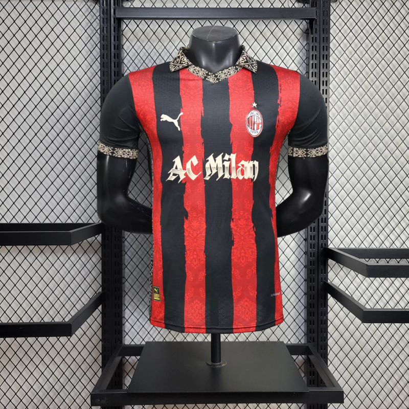 Player AC Milan Special Edition 2025/2026 New Season Football Jersey Sports Shirt