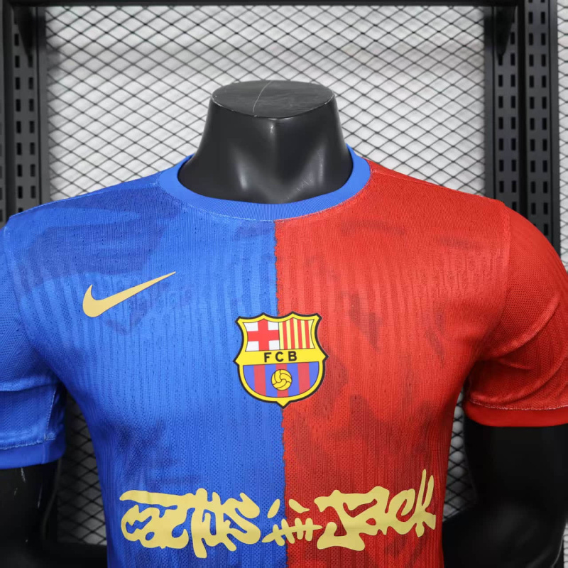 Player Barcelona Training Jersey 2025/2026 New Season Football Jersey Sports Shirt
