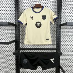 Kids Kit Barcelona Away 2025/2026 New Season Football Jersey Sports Shirt