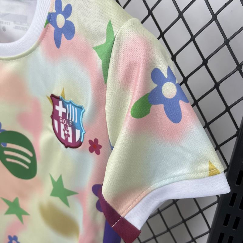 Kids Kit Barcelona Special Edition 2025/2026 New Season Football Jersey Sports Shirt