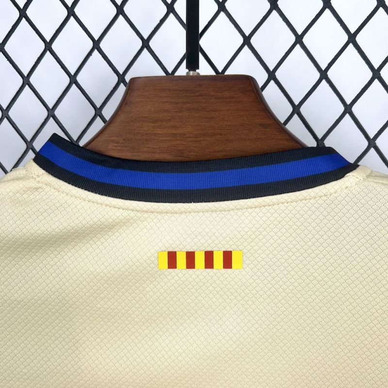 Kids Kit Barcelona Away 2025/2026 New Season Football Jersey Sports Shirt