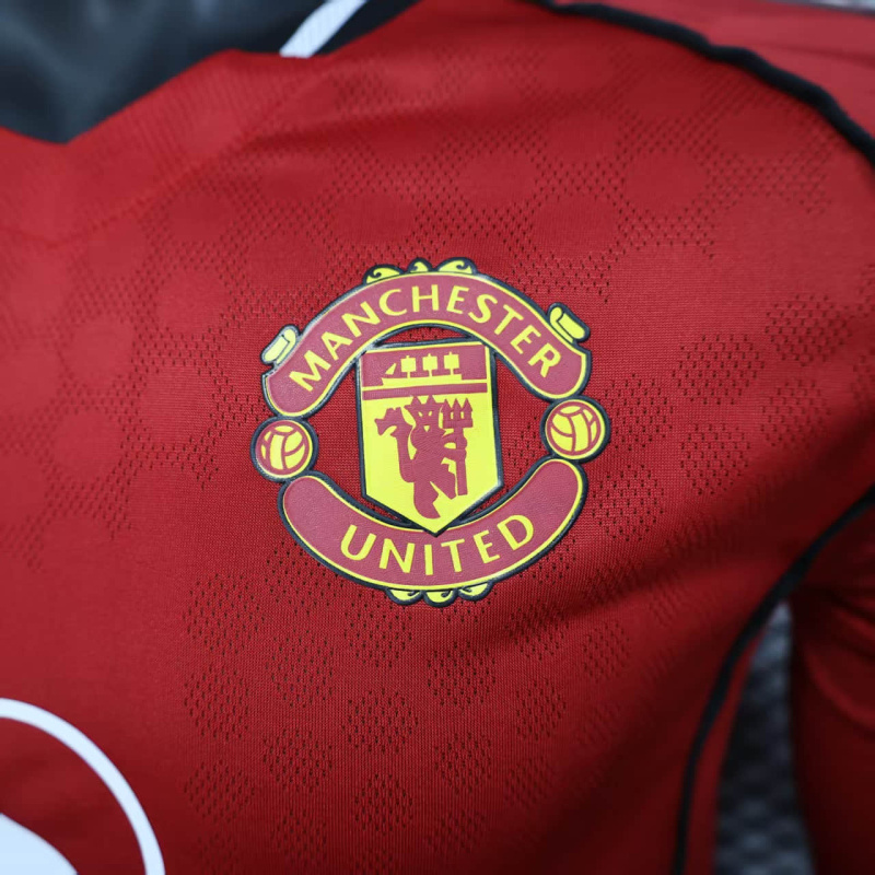 Player Manchester United Home long sleeve 2025/2026 new season Football Jersey Sports shirt