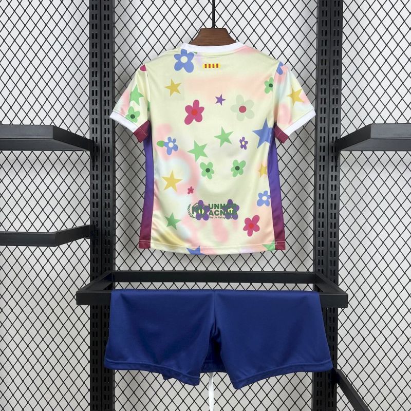 Kids Kit Barcelona Special Edition 2025/2026 New Season Football Jersey Sports Shirt