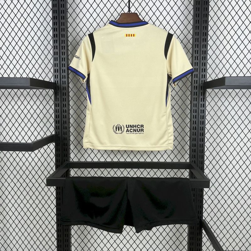 Kids Kit Barcelona Away 2025/2026 New Season Football Jersey Sports Shirt