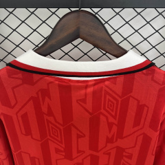 Retro Manchester United Home 92/94 Long Sleeve 2013/14 Season Football Jersey Sports Shirt