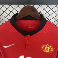 Retro Manchester United Home 2013/14 Long Sleeve 2013/14 Season Football Jersey Sports Shirt