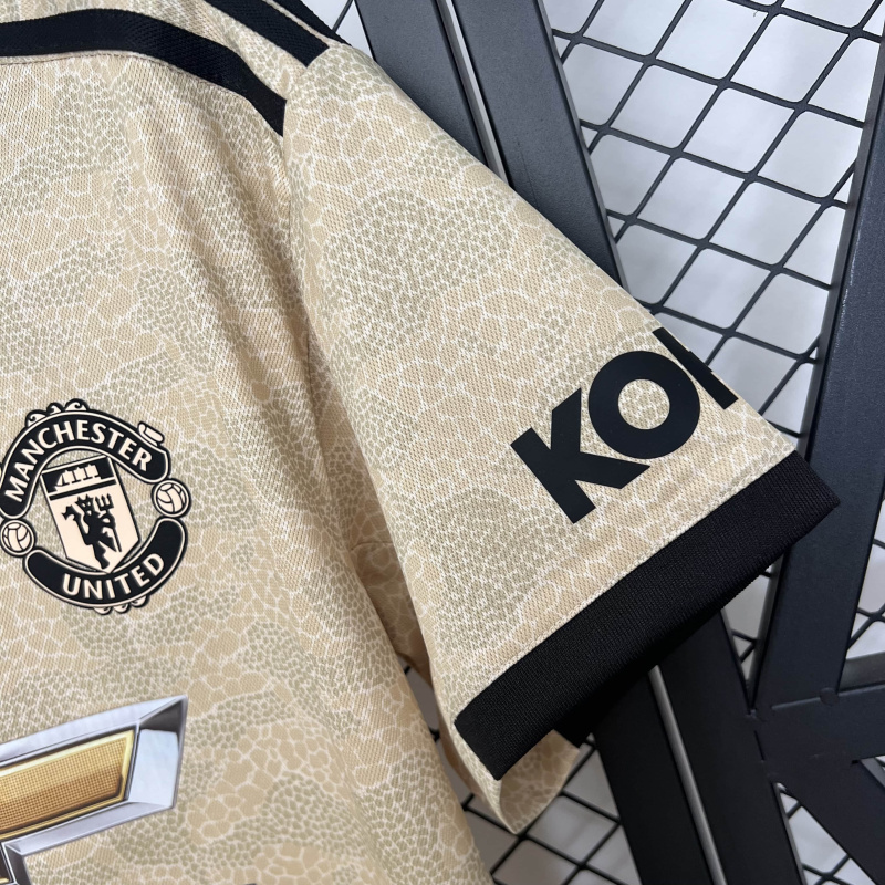 Retro Manchester United away 19/20 Season Football Jersey Sports Shirt