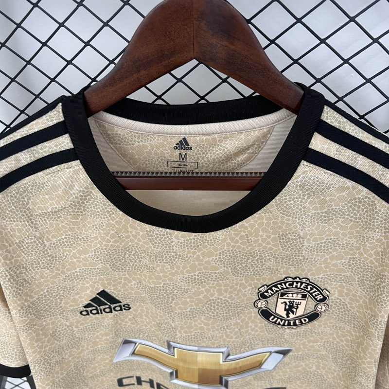 Retro Manchester United away 19/20 Season Football Jersey Sports Shirt