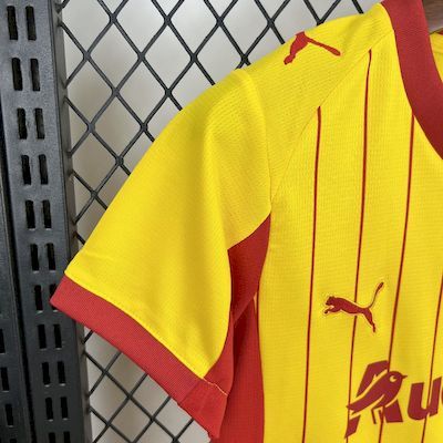 Kids Kit Lens Home 2025/2026 Season Football Jersey Sports Shirt