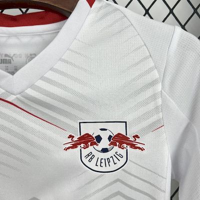 Kids Kit RB Leipzig Home 2025/2026 Season Football Jersey Sports Shirt