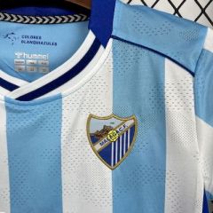 Kids Kit Malaga Home 2025/2026 Season Football Jersey Sports Shirt