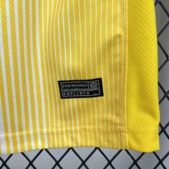 Kids Kit Atletico Madrid Yellow Goalkeeper 2025/2026 New Season Football Jersey Sports Shirt
