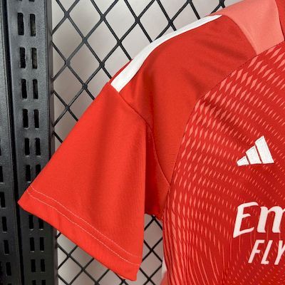 Kids Kit Real Madrid Orange Color Goalkeeper 2025/2026 Season Football Jersey Sports Shirt