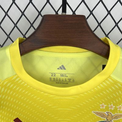 Kids Kit Benfica Yellow Goalkeeper 2025/2026 New Season Football Jersey Sports Shirt