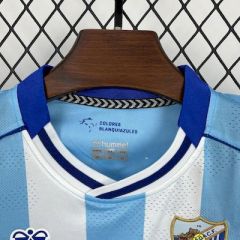 Kids Kit Malaga Home 2025/2026 Season Football Jersey Sports Shirt