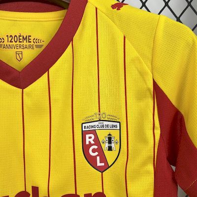 Kids Kit Lens Home 2025/2026 Season Football Jersey Sports Shirt