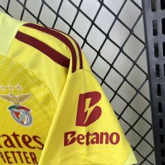 Kids Kit Benfica Yellow Goalkeeper 2025/2026 New Season Football Jersey Sports Shirt