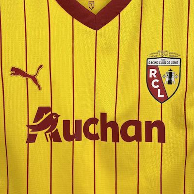 Kids Kit Lens Home 2025/2026 Season Football Jersey Sports Shirt