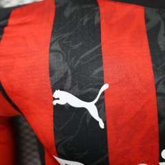 Player AC Milan Home Long Sleeve 2025/2026 Season Football Jersey Sports Shirt