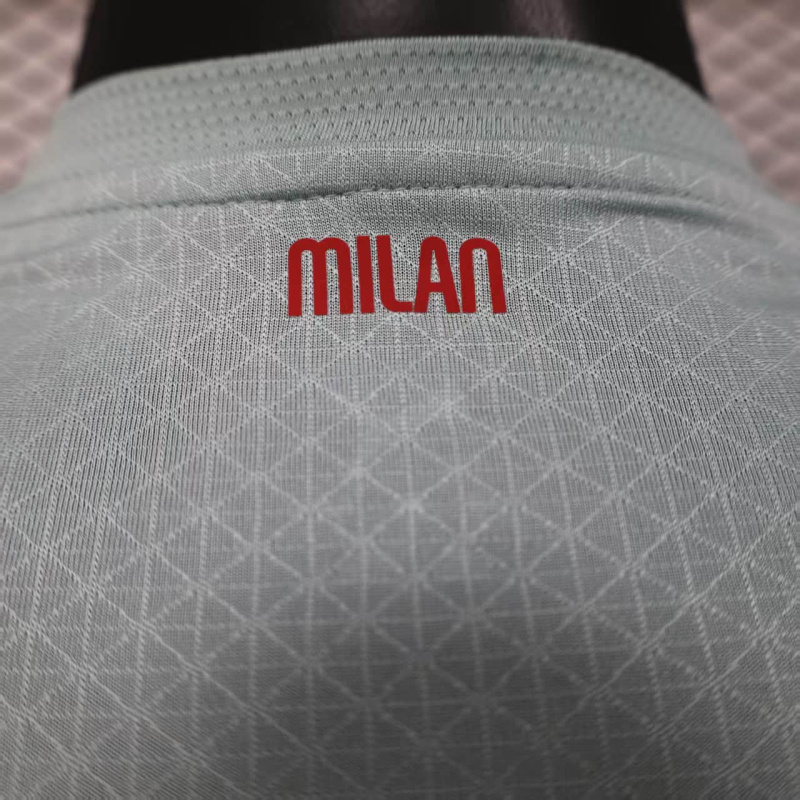Player AC Milan Away Long Sleeve 2025/2026 Season Football Jersey Sports Shirt