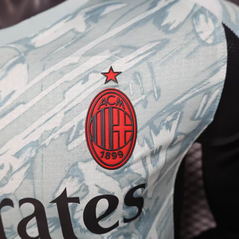 Player AC Milan Away Long Sleeve 2025/2026 Season Football Jersey Sports Shirt