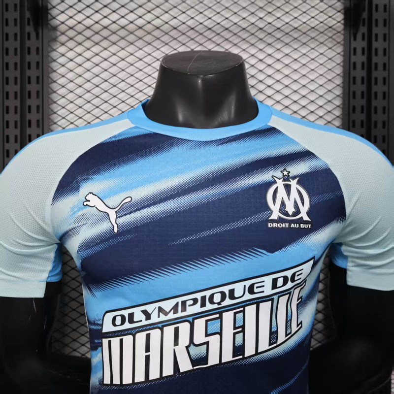 Player Marseille Training Jersey 2025/2026 New Season Football Jersey Sports Shirt