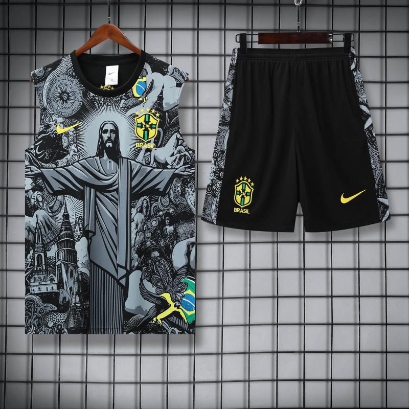 Brazil Short sleeve training kit 2025/2026 new season Football Jersey Sports shirt