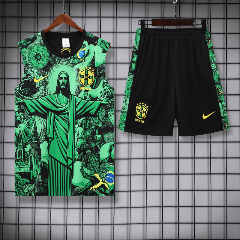 Brazil Short sleeve training kit 2025/2026 new season Football Jersey Sports shirt