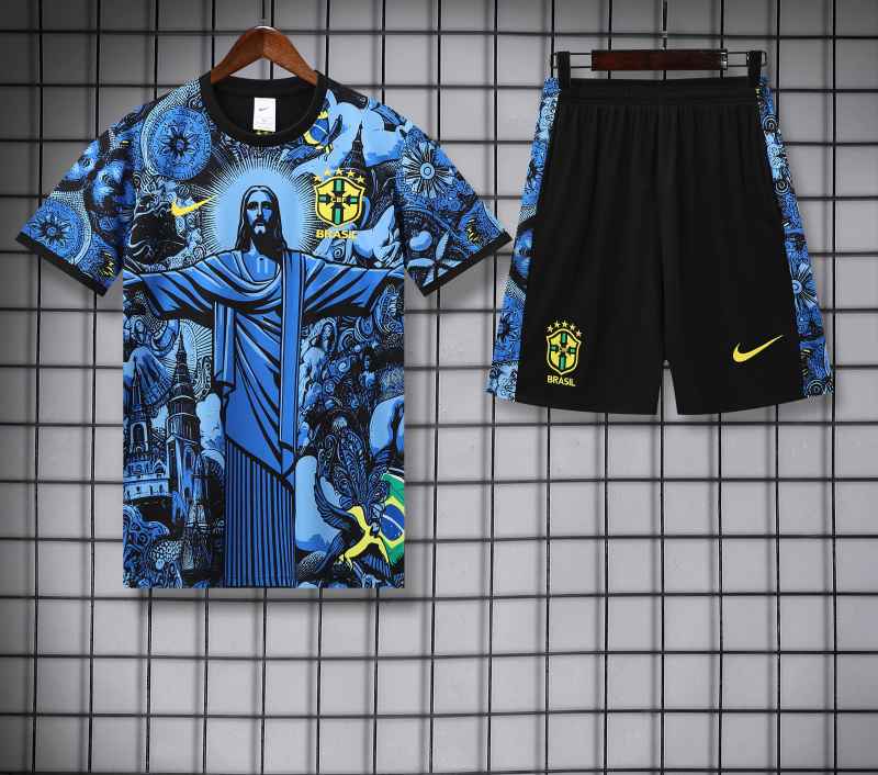 Brazil Short sleeve training kit 2025/2026 new season Football Jersey Sports shirt