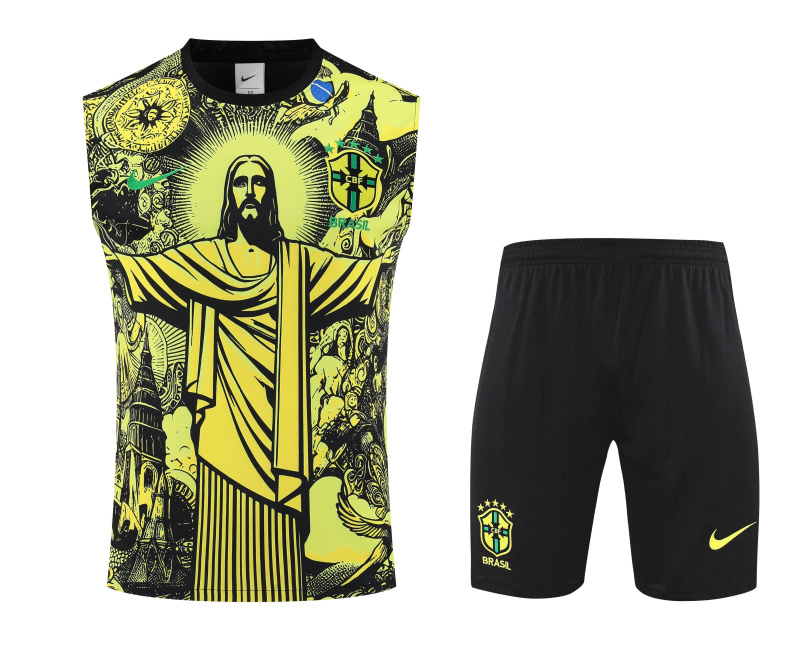 Brazil Short sleeve training kit 2025/2026 new season Football Jersey Sports shirt