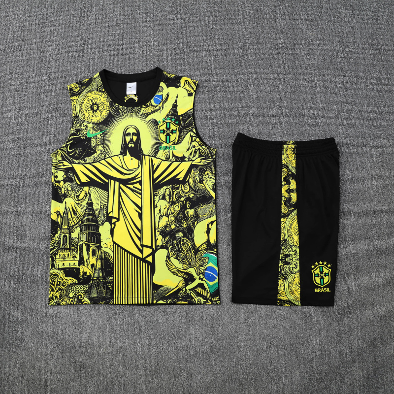 Brazil Short sleeve training kit 2025/2026 new season Football Jersey Sports shirt