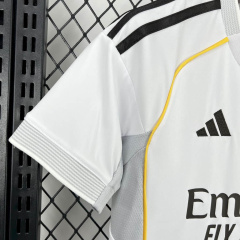 KIDS Real Madrid home 2025/2026 shirt+shorts+sock kit Football team shirt Jersey