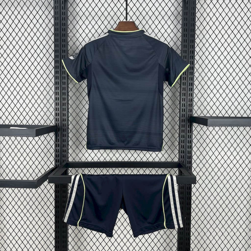 KIDS Real Madrid Away 2025/2026 shirt+shorts+sock kit Football team shirt Jersey