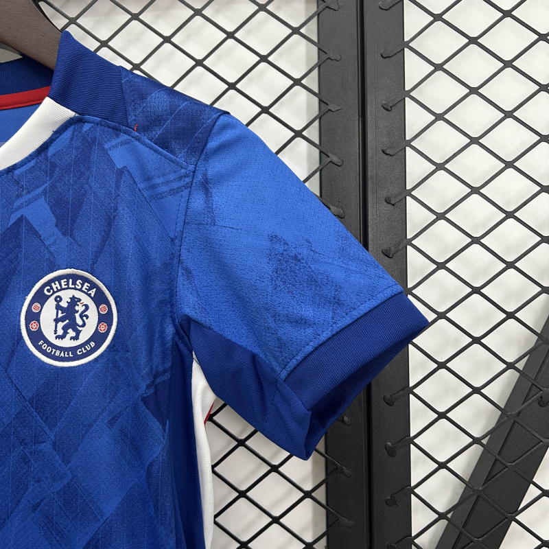 KIDS Chelsea home 2025/2026 shirt+shorts+sock kit Football team shirt Jersey