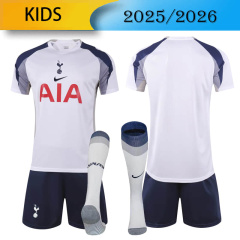 KIDS Tottenham Hotspur home 2025/2026 shirt+shorts+sock kit Football team shirt Jersey