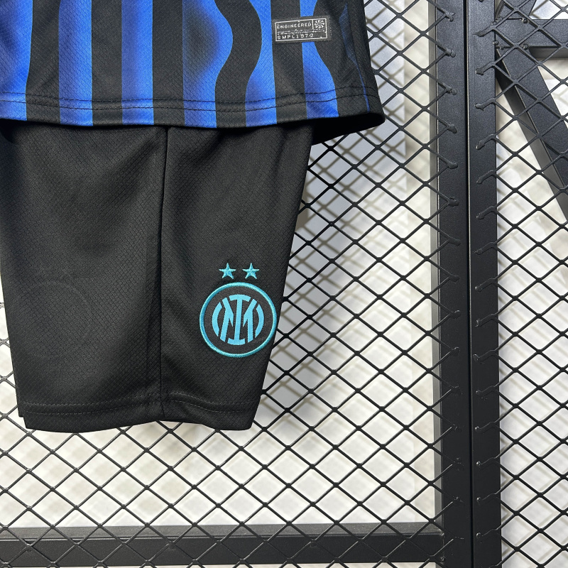 KIDS Inter Milan Home 2025/2026 shirt+shorts+sock kit Football team shirt Jersey
