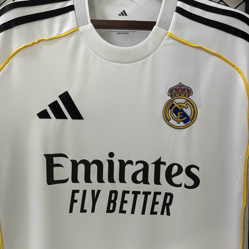 Real Madrid home 2025/2026 shirt+shorts+sock kit Football team shirt Jersey