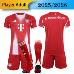 Player Bayern Munich home 2025/2026 shirt+shorts+sock kit Football team shirt Jersey