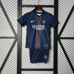 KIDS PSG home 2025/2026 shirt+shorts+sock kit Football team shirt Jersey